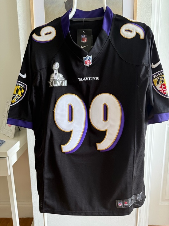 Nike Other - Nike NFL Baltimore Ravens #99 Kruger Jersey Super Bowl XLVII Black Size M NWT